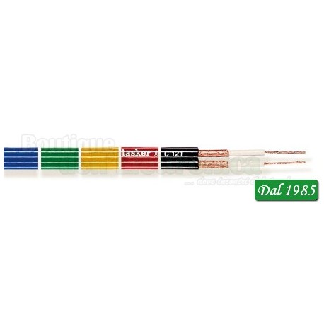 CAVO SCHERMATO NERO C121N 2X0,25 TASKER