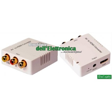 MINI CONVERTITORE AV RCA / HDMI