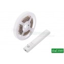 KIT STRISCIA 1 METRO 30 LED SMD 2835 IP65 BATTERIA + PIR 4000°k