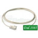 PROLUNGA ELETTRICA VIMAR LUNGHEZZA 3 METRI SPINA PIATTA-PRESA 10 AMPER COLORE BIANCO