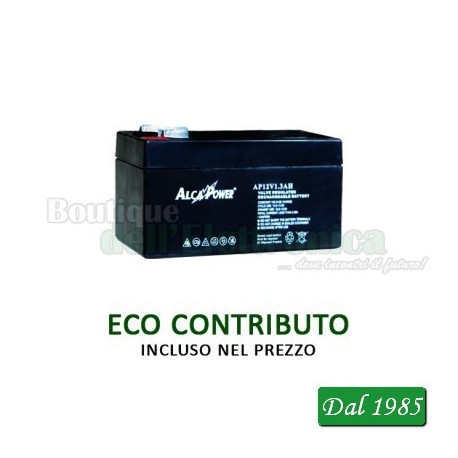 BATTERIA AL PIOMBO 12 VOLT - 1,3 AMPER ALCAPOWER