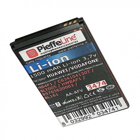 BATTERIA PER HUAWEI HWBAF1 3,7 VOLT 1500 MAH A LITIO