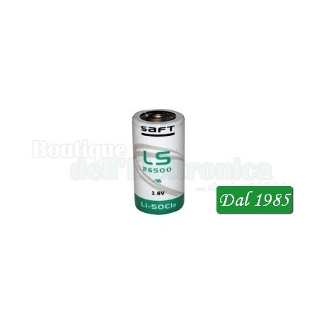 SAFT LITIO LS26500 CNA C 3,6 VOLT 7,7 AH CON REOFORI