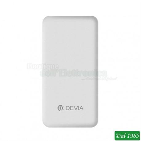 POWER BANK V3 10,000 MAH 2,1 AMPER CON PROTEZIONE COLORE BIANCO