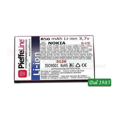 BATTERIA BRONDI 950mA BRONDI BL4C/5C