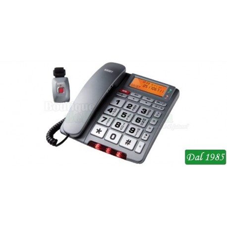 TELEFONO A FILO CON TELECOMANDO SOS SAIET