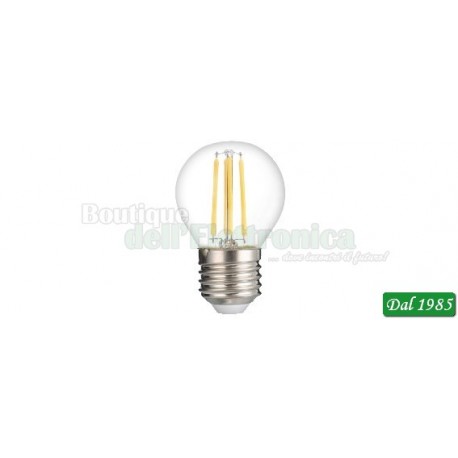 LAMPADINA LED FILAMENT MINI GOCCIA E27 4W LUCE NATURALE 4000°K