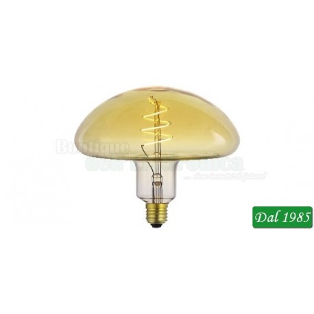 LAMPADINA VINTAGE LED FUNGO DECO FLEX E27 6W LUCE CALDA