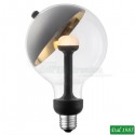 LAMPADINA VINTAGE LED GLOBO 125 MOVE ME BLACK-GOLD E27 5,5W LUCE CALDA