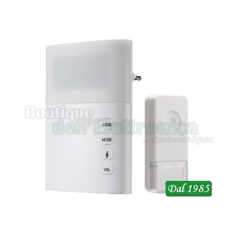 CAMPANELLO WIRELESS CON PORTATA 150 METRI