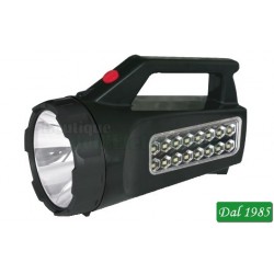 FARO 16 LED + 3W RICARICABILE