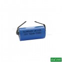 BATTERIA A LITIO LIR17335 3,7 VOLT 750 MAH A SALDARE