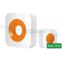 CAMPANELLO WIRELESS CON PORTATA 150 METRI ( Mod. iSNATCH QH-858S BIANCO/ARANCIO )