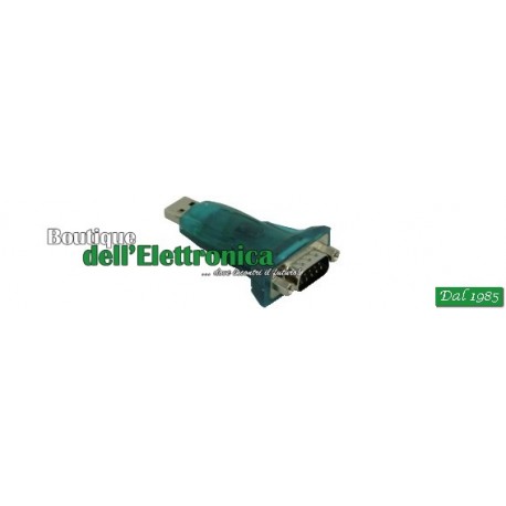 ADATTATORE SERIALE RS232 USB 2.0+LED