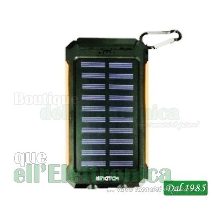 POWER BANK A ENERGIA SOLARE 8000MAH G8S - ARANCIONE