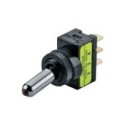 INTERRUTTORE UNIPOLARE A LEVA CON LED ROSSO 12V