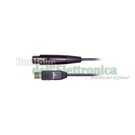 CAVO USB CON CONNETTORE XLR E CONVERTITORE