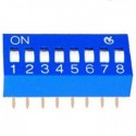 INTERRUTTORE A DIP SWITCH DA CIRCUITO STAMPATO A 8 CODICI