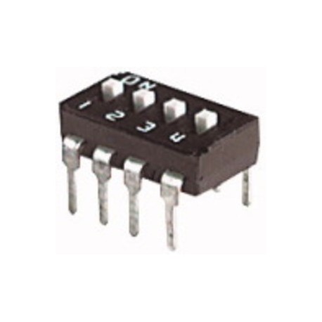 INTERRUTTORE ADIP SWITCH DA CIRCUITO STAMPATO 4 CODICI