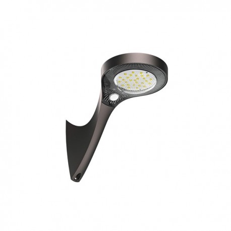 PLAFONIERA A LED DA PARETE CON PANNELLO SOLARE+SENSORE PIR +CREPUSCOLARE 1000lm