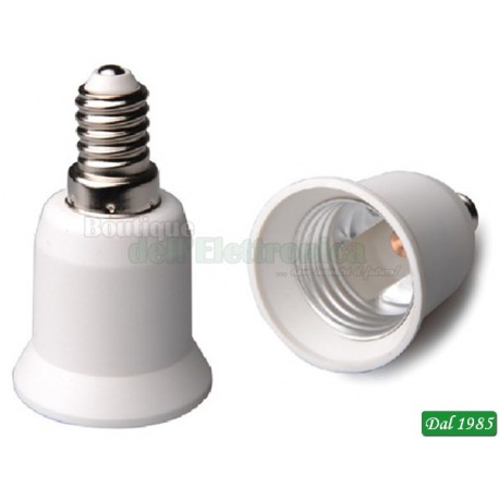 ADATTATORE PER LAMPADE DA E14 A E27