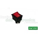INTERRUTORE BIPOLARE A BASCULA COLORE ROSSO