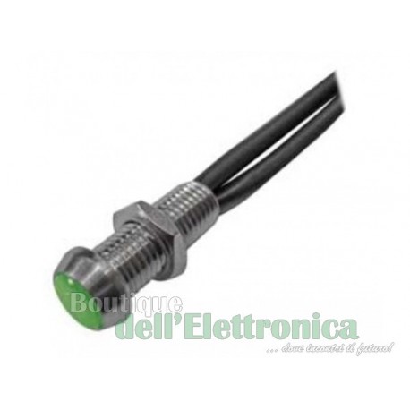 SEGNALATORE LUMINOSO A LED 24V VERDE