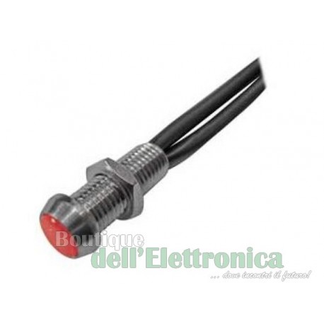 SEGNALATORE LUMINOSO A LED 24V ROSSO
