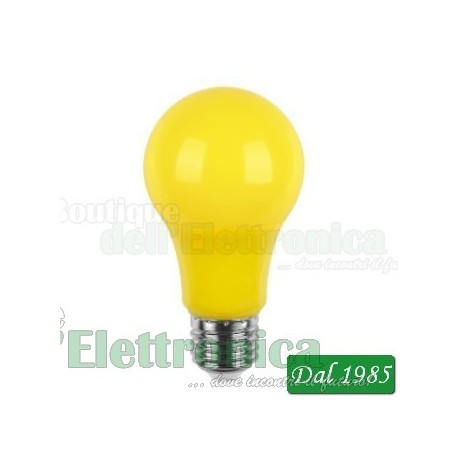 LAMPADA A LED 230V 5W E27 COLORE GIALLA