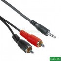 CAVO AUDIO JACK3,5 STEREO-2 SPINA RCA LUNGHEZZA 3METRIYEZZR300
