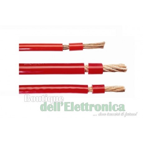 CAVO ALIMENTAZIONE COLORE ROSSO D 10