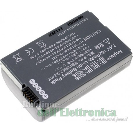 BATTERIA CANON BP308 - BP308S - BP308B - BP-310/315 7,4V 850mAh