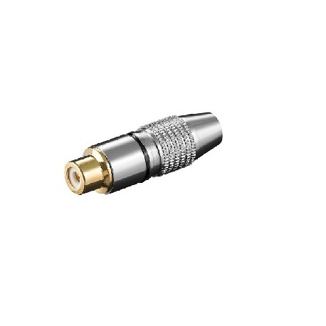 PRESA RCA PROFESSIONALE A VITE COLORE ARGENTO ORO