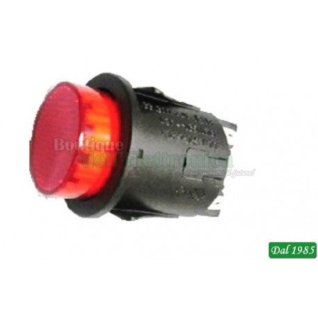 PULSANTE ROSSO LUMINOSO 16A 250V