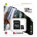 MICRO SD 128GB CLASSE 10 PLUS KINGSTON 100MB/s