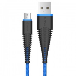 CAVO DEVIA ANDROID MICRO USB-USB LUNGHEZZA 1.5mt COLORE BLU