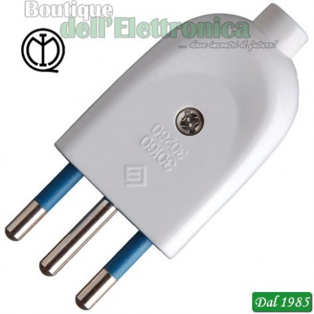 SPINA RETE 10A -250V BIANCO