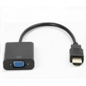 CONVERTITORE HDMI MASCHIO/VGA FEMMINA + JACK 3,5mm FEMALE