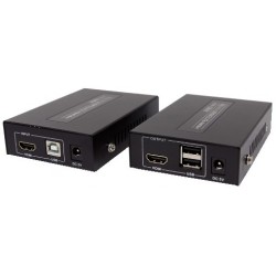 ESTENSORE DI SEGNALE HDMI SU CAVO ETHERNET LONG DISTANCE OVER IP 120M KVM USB CON IR