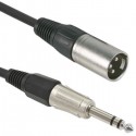 CAVO PER ALTOPARLANTI ATTIVI JACK 6,3 STEREO - XLR MASCHIO LUNGH. 9M