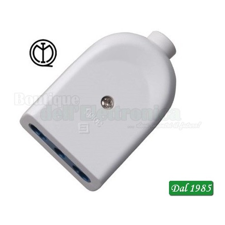 PRESA RETE 10-16A -250V BIANCO