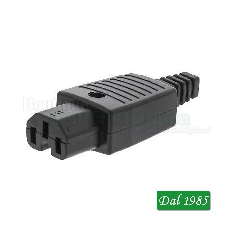 PRESA TRIPOLARE IEC C 15 MASCHIO VOLANTE