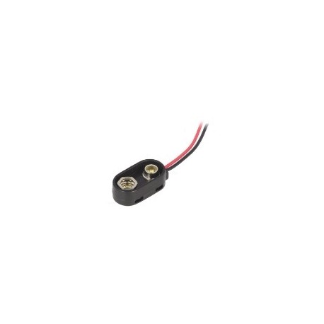 CLIP CON PRESA POLARIZZATA PER PILE 9V