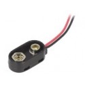 CLIP CON PRESA POLARIZZATA PER PILE 9V