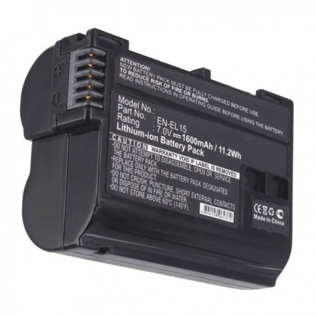 BATTERIA PER NIKON EN-EL15 7,2 VOLT 1600 MAH A LITIO