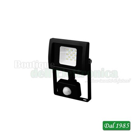 PROIETTORE LED 230V 10W 800lm 4000K Con PIR PROIETTORE LED 230V 10W 800lm 4000K Con PIR