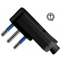 SPINA RETE 10A -250V 90° NERO