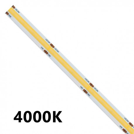 STRISCIA LED COB 5 METRI 4000K 24VOLT 15WATT/m 1500lm/m