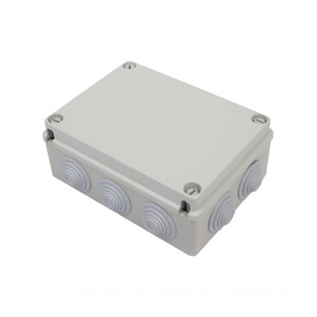 CASSETTA DERIVAZIONE PASSACAVI COPERCHIO BASSO VITE IN ACCIAIO INOX 120X80X50