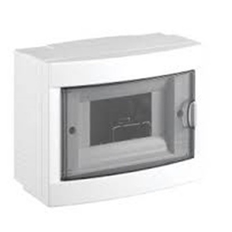 CENTRALINO DA PARETE CON PORTELLO FUME\' IP40 4 MODULI BIANCO RAL9016 150x170x100